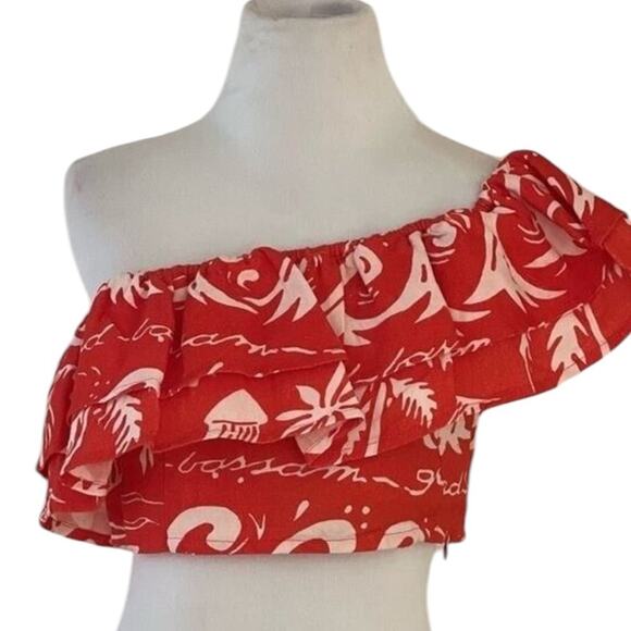 *NWOT Place Nationale Tahore Top in Red Seashore - Sz Large - Picture 3 of 6